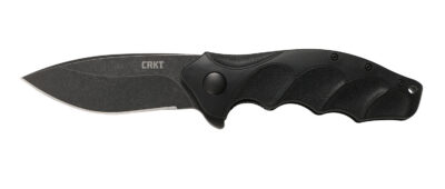 CRKT K221KKP Foresight Assisted 3.53″ Folding Modified Drop Point Plain Black Stonewashed 4116 Stainless Steel Blade/ Black Contoured GRN Handle Includes Pocket Clip