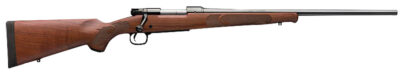 Winchester Guns 535200299 Model 70 Featherweight 6.8 Western 3+1 Cap 24″ Brushed Polish Blued Rec/Barrel Satin Walnut Fixed with Feather Checkering Stock Right Hand with MOA Trigger System (Full Size)