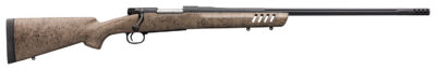 Winchester Guns 535243299 Model 70 Long Range 6.8 Western 4+1 24″ Matte Black Black Webbed Tan Fixed Bell & Carlson w/Aluminum Bedding Stock Right Hand (Full Size)