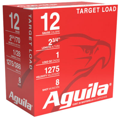 Aguila Target Shotgun Load 12 ga. 2.75 in. 1 oz. 1275 FPS 8 Shot 25 rd.