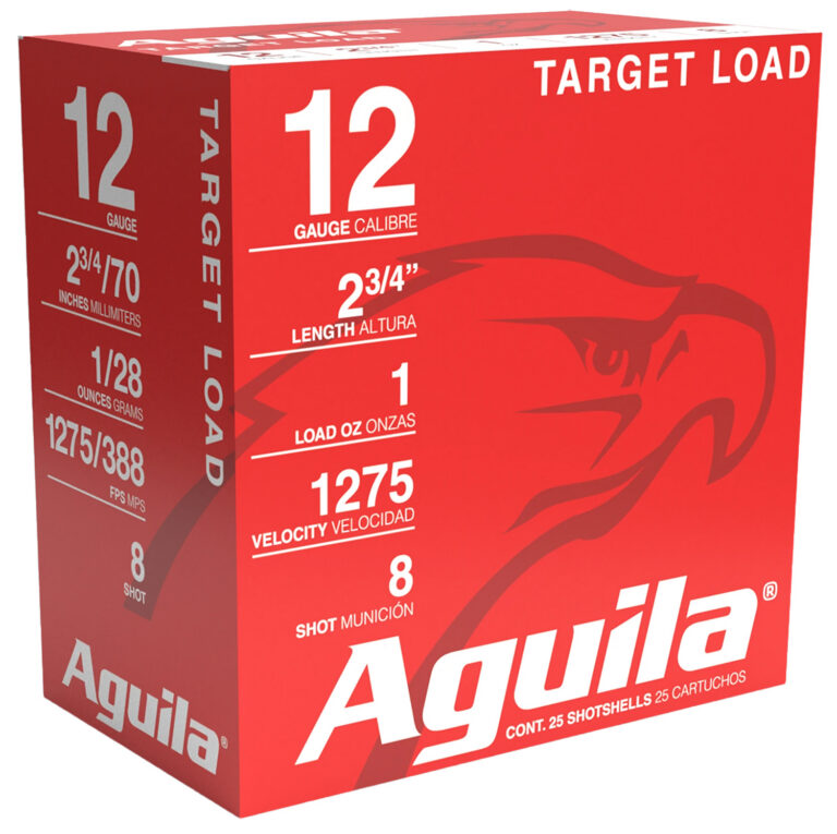 Aguila Target Shotgun Load 12 ga. 2.75 in. 1 oz. 1275 FPS 8 Shot 25 rd.