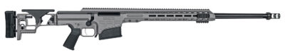 MRAD Folding Stock 338 Lapua Magnum 26” Fluted W (2) 10RND Tungsten Grey