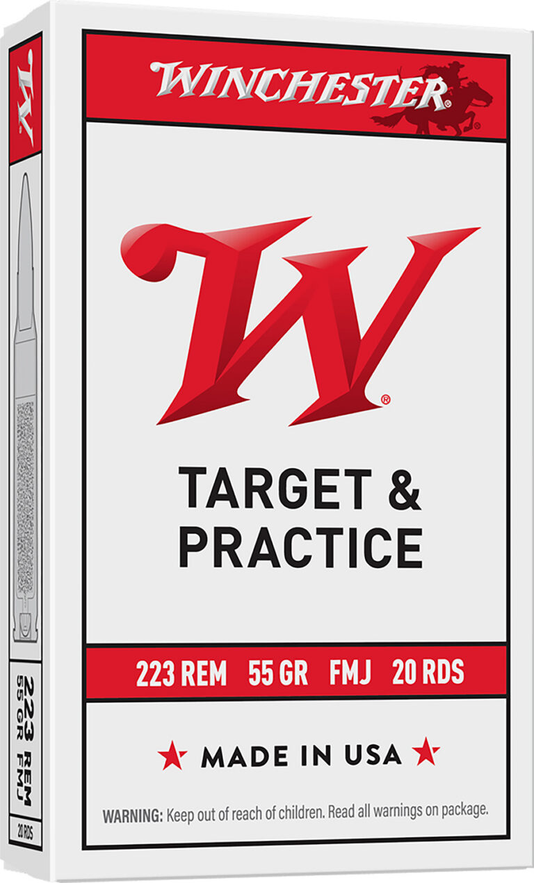 Winchester USA White Box 223 Rem, 55gr, FMJ, 20rd Box