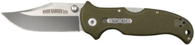 Cold Steel CS21A Bush Ranger Lite 3.50″ Folding Clip Point Plain 8Cr13MoV SS Blade/Black GFN Handle Includes Pocket Clip