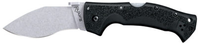 Cold Steel CS62JM Rajah III 3.50″ Folding Drop Point Plain Stone Washed AUS-10A SS Blade/Black Griv-Ex Handle Includes Pocket Clip