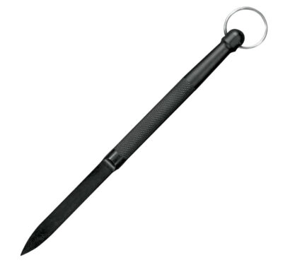 Cold Steel CS92DD Delta Dart  3.38″ Fixed Plain Black knurled w/Lanyard Ring Zy-Ex Handle
