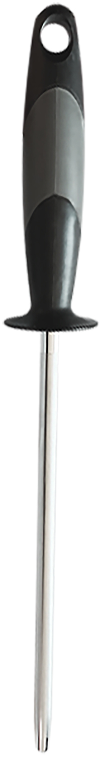 AccuSharp 034C Sharpening Steel  9″ Diamond Steel Black Overmolded Rubber Handle Steel