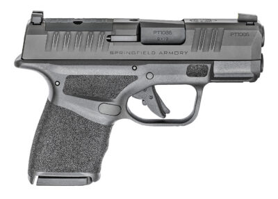 Springfield Armory HC9319BOSPLC Hellcat OSP Micro-Compact 9mm Luger 10+1, 3″ Black Melonite Hammer Forged Barrel, Black Melonite Optic Ready/Serrated Steel Slide, Adaptive Textured Grip