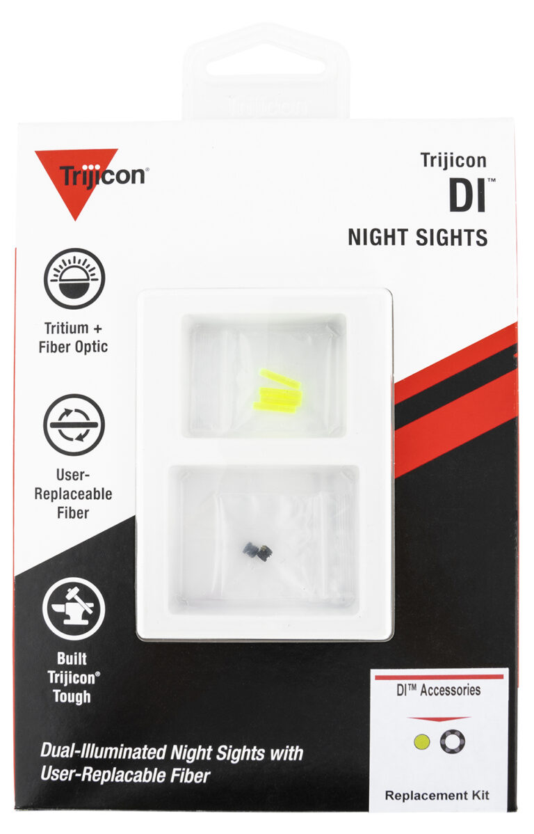 DI? NIGHT SIGHT FIBER & RETAINER REPLACEMENT KIT DI NIGHT SIGHT FIBER/ RETAINER REPLACEMENT, GREEN/BLK