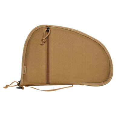 Allen 3614 Torrey  Handgun Case Coyote Tan Polyester, Small Accessory Pocket, Muzzle Pocket & Lockable Zipper 11.50″ x 7.75″ Exterior Dimensions