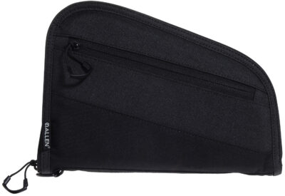 Allen 7749 Auto-Fit 2.0 Handgun Case Thick Foam Padding w/Knit Interior, Exterior Pocket & Black Finish for Compact Semi-Autos 9″ L