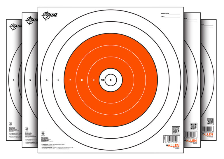 EzAim Bullseye Paper Targets 12x12 12 pk.