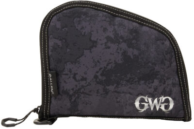 Girls With Guns 9078 Midnight Handgun Case 8″ Black/Shade Blackout Camo, Locking Zipper