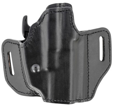 Bianchi 52831 Allusion Assent Pro-Fit OWB Size 13b Black Leather Belt Slide Compatible w/Glock 19/Ruger Security-9/FN FNS Belt Up to 1.50″ Wide Right Hand