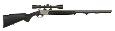 Traditions R574110440 Pursuit XT 50 Cal 209 Primer 26″ Stainless Cerakote Black Synthetic Stock 3-9×40 Scope