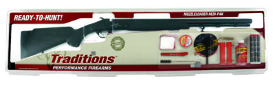 Traditions RC572000840 Buckstalker XT 50 Cal 209 Primer 24″ Blued Barrel/Rec Black Synthetic Stock Redi-Pack