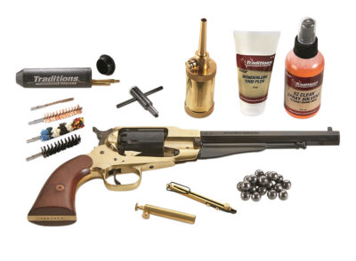 Traditions 1858 Army Redi-Pack .44 Cal 8” Blued Octagon Barrel TRADITIONS 1858 ARMY REDI-PACK .44CAL 8” OCTAGONAL BLUED BBL