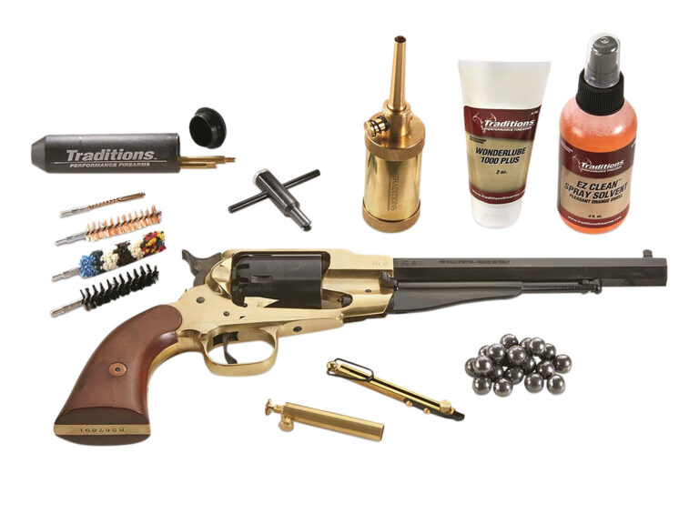 Traditions 1858 Army Redi-Pack .44 Cal 8'' Blued Octagon Barrel TRADITIONS 1858 ARMY REDI-PACK .44CAL 8'' OCTAGONAL BLUED BBL
