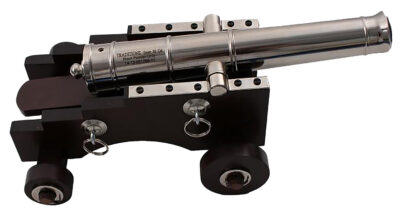 Traditions KCN8041 Old Ironsides Mini Cannon 50 Cal 9″ Silver Barrel Breech Action