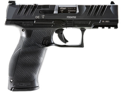Walther Arms 2851237 PDP Optic Ready 9mm Luger 4″ Barrel 18+1, Polymer Frame With Picatinny Acc. Rail, Optic Cut Super Terrain Serrated Steel Slide, Performance Duty Trigger, Manual Safety