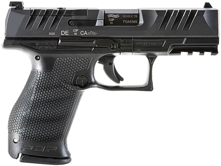 Walther Arms 2851229 PDP Compact Optic Ready 9mm Luger 4" 15+1 Black Black Steel Slide Performance Duty Textured Black Polymer Grip