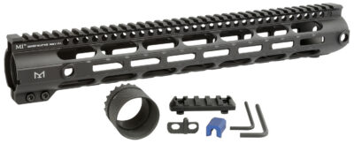 Midwest Industries MICRL30815  Combat Handguard AR-308/LR-308 Black Hardcoat Anodized 15″ 6061-T6 Aluminum