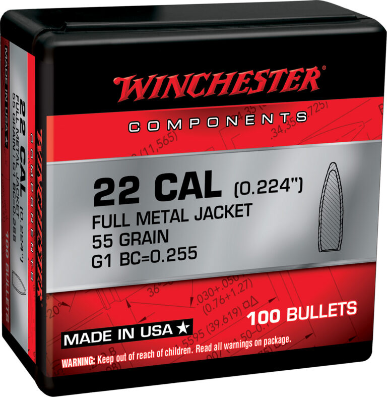 BULLETS 5.56 NATO MC 55GR FMJ 100 COUNT