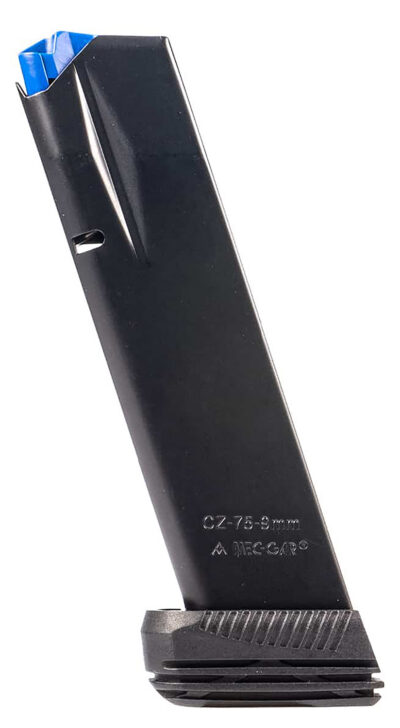 Mec-Gar MGCZ7519M CZ  19rd Extended 9mm Luger Fits CZ75B/CZ Shadow 2/CZ 75 SP-01/CZ Shadow/CZ 85B Blued w/Anti-Friction Coating Carbon Steel