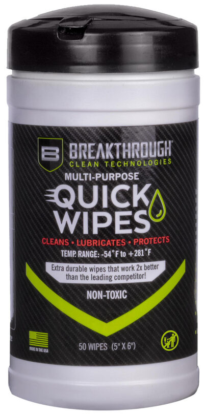 BCT SYNTHETIC CLP QUICK WIPES – 50 COUNT CANISTER – (5″ X 6″ WIPES)