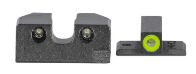 Meprolight USA 401103111 Hyper-Bright  Green Tritium Green Outline Front Sight-Green Tritium Black Outline Rear Sig Sauer P-Series