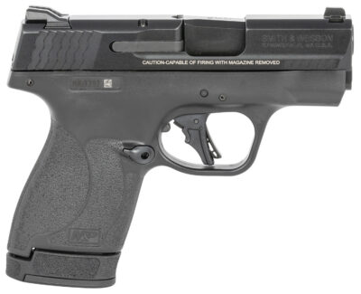 Smith & Wesson 13248 M&P Shield Plus Micro-Compact Frame 9mm Luger 10+1/13+1, 3.10″ Black Armornite Stainless Steel Barrel & Serrated Slide, Matte Black Polymer Frame,  No Safety