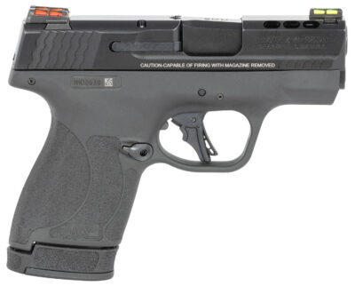 Smith & Wesson 13255 Performance Center M&P Shield Plus EDC 9mm Luger 3.10″ Ported 10+1,13+1 Black Matte Black Armornite Stainless Steel Ported Slide Black Polymer Grip (Manual) FO Sights
