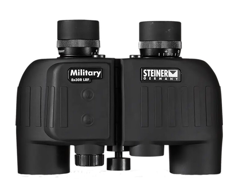 Steiner 2680 M830r Laser Rangefinder 8x 30mm Mil Radian Ranging Reticle, Floating Prism Auto Focus, Black Makrolon w/Rubber Armor
