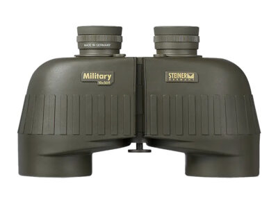 Steiner 2663 M1050 Laser Protection Filter 10x50mm SUMR Military Ranging Reticle Floating Prism Sports-Auto Focus, OD Green Makrolon w/Rubber Armor