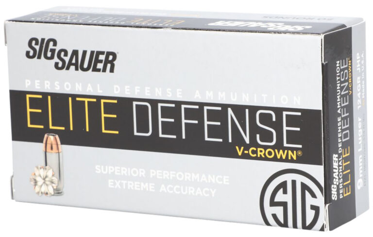 Sig Sauer E9MMA250 Elite V-Crown 9mm Luger 124 gr Jacketed Hollow Point (JHP) 5