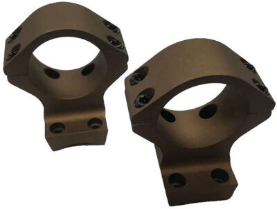Talley HC950735 Scope Mount/Ring Combo  Burnt Bronze Aluminum 1″ Tube X-Bolt High Rings Short/Long Action 0 MOA