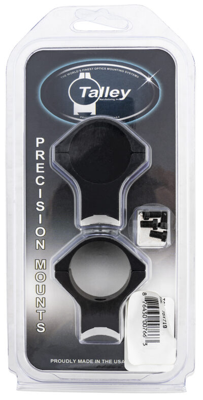 Talley 75X719 Scope Mount/Ring Combo  Black Anodized Aluminum 30mm Tube Savage (8-40) Round Receiver w/Accutrigger High Rings 0 MOA