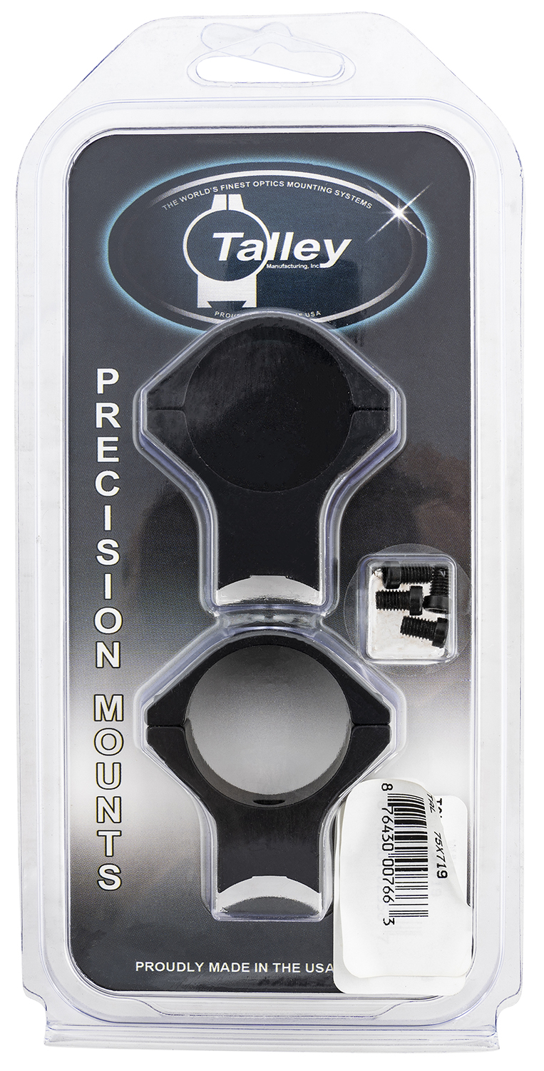 Talley 75X719 Scope Mount/Ring Combo Black Anodized Aluminum 30mm Tube Savage (8-40) Round Receiver w/Accutrigger High Rings 0 MOA