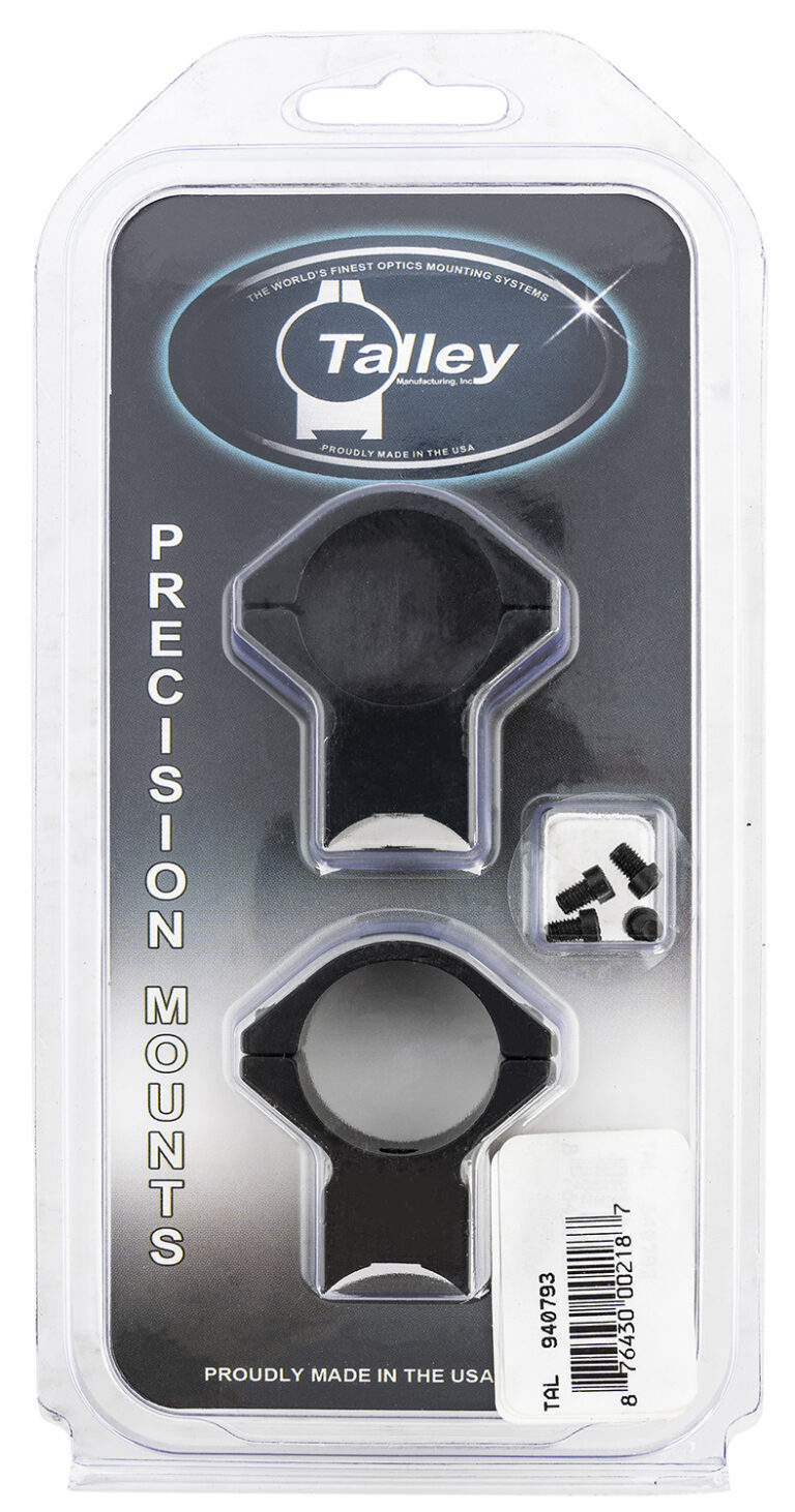Talley 940793 Scope Mount/Ring Combo Black Anodized Aluminum 1" Tube Savage 93R/B.Mag/Mark II Medium Rings 0 MOA
