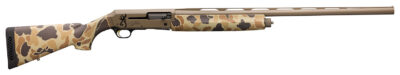 Browning 011430205 Silver Field 12 Gauge 3.5″ 4+1 26″ Barrel, Flat Dark Earth Cerakote Metal Finish, Vintage Tan Camo Synthetic Stock