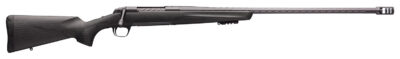 Browning 035543282 X-Bolt Pro Long Range 6.5 Creedmoor 4+1 26″ Skip Fluted Heavy Barrel, Recoil Hawg Muzzle Brake, Spiral Fluted Bolt, Carbon Gray Elite Cerakote, Natural Carbon Fiber  Stock
