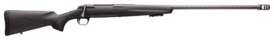Browning 035543299 X-Bolt Pro Long Range 6.8 Western 3+1 26″ Skip Fluted Heavy Barrel, Recoil Hawg Muzzle Brake, Spiral Fluted Bolt, Carbon Gray Elite Cerakote, Natural Carbon Fiber Stock
