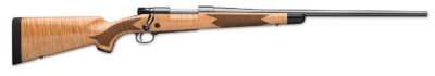 Winchester Repeating Arms 535218299 Model 70 Super Grade 6.8 Western Caliber with 3+1 Capacity, 24″ Barrel, Polished Blued Metal Finish, Gloss AAA Maple Stock & No Sights Right Hand (Full Size)