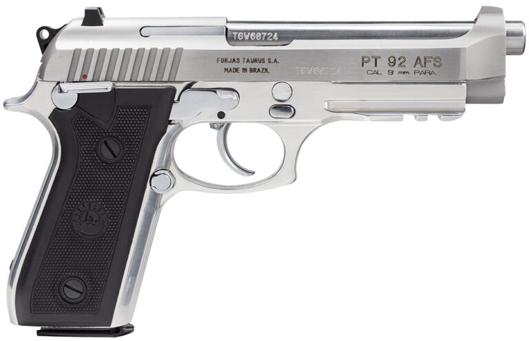 Taurus 192015917 92 Standard 9mm Luger 5" 17+1 Stainless Black Polymer Grip Fixe