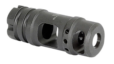 Midwest Industries MIMB6 Muzzle Brake Black Phosphate Steel with M14x1 LH Threads for 30 Cal AK-Platform