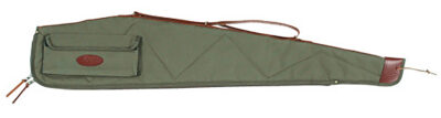 Boyt Harness OGC4P4809 Signature Rifle Case 48″ Waxed OD Green Canvas w/ Accessory Pocket & Harness Leather  for Scoped Rifle