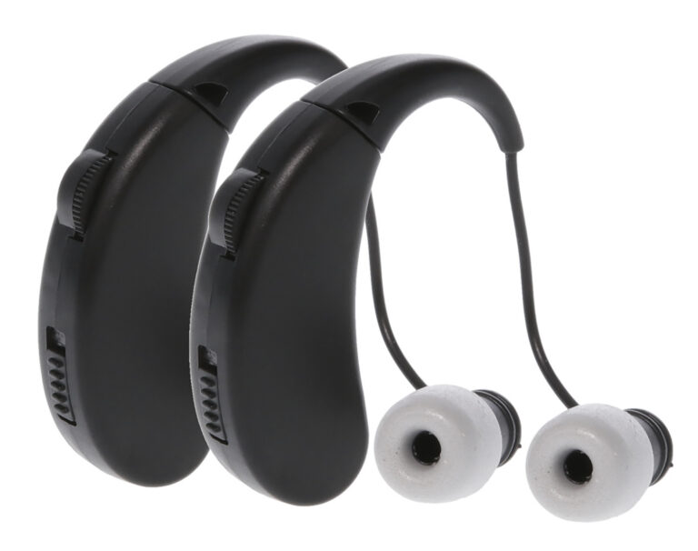 Walker's GWPRCHUE2PK Ultra Ear BTE Hearing Enhancer 22 dB Behind the Ear Rechargeable 2 Pack