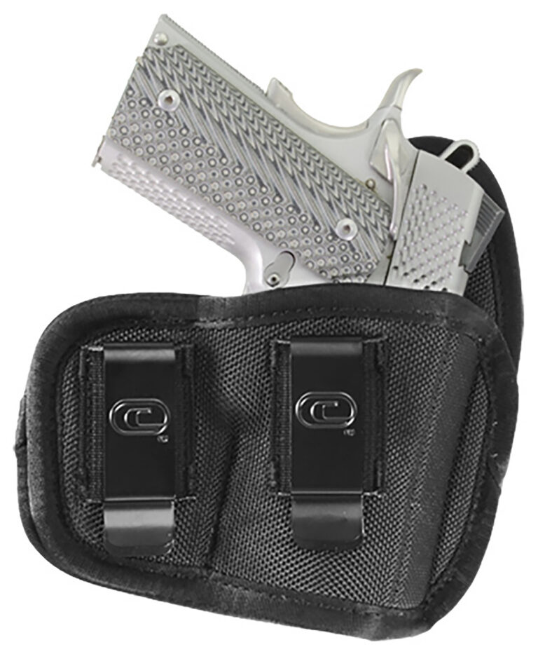 Crossfire Shooting Gear CRFVIGRSA1S2R The Vigor IWB Size 02 Black Ballistic Nylon Double Belt Clip Fits Subcompact Fits 2-2.50" Barrel Right Hand