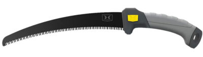 Hawk HWKPBSAW Pruning  Fixed High Carbon Steel Aluminum 11″, Black Titanium Nitride Finish, TPR Grip