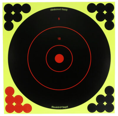Birchwood Casey TDSNC812PK Target Dispenser  Adhesive Paper 8″ Bullseye Includes Pasters 12 PK